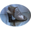 Skórzane sandały tęgość H obcas 7.5 cm